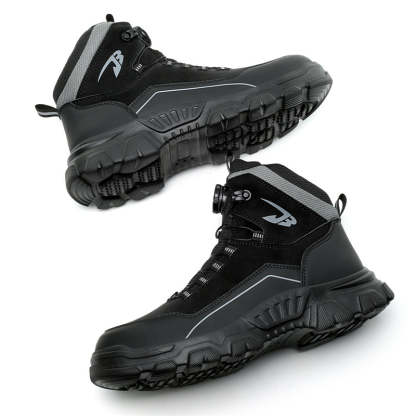 Men's Steel Toe Hand Stitched Cow Leather Boots Motorcycle Boots Work Boots Hiking Boots