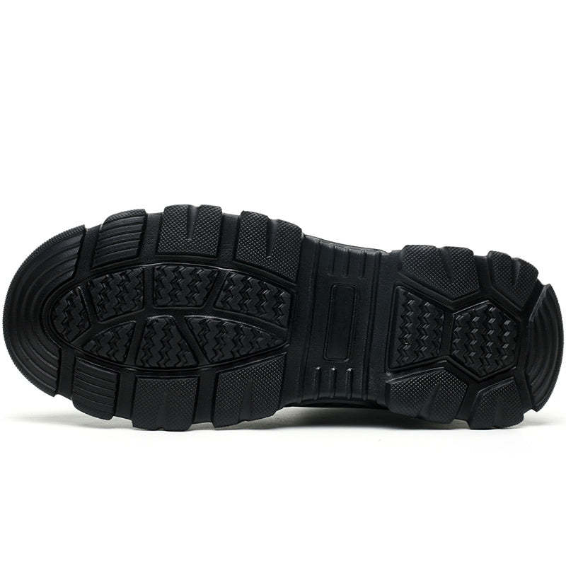 Men's Steel Toe Hand Stitched Cow Leather Boots Motorcycle Boots Work Boots Hiking Boots