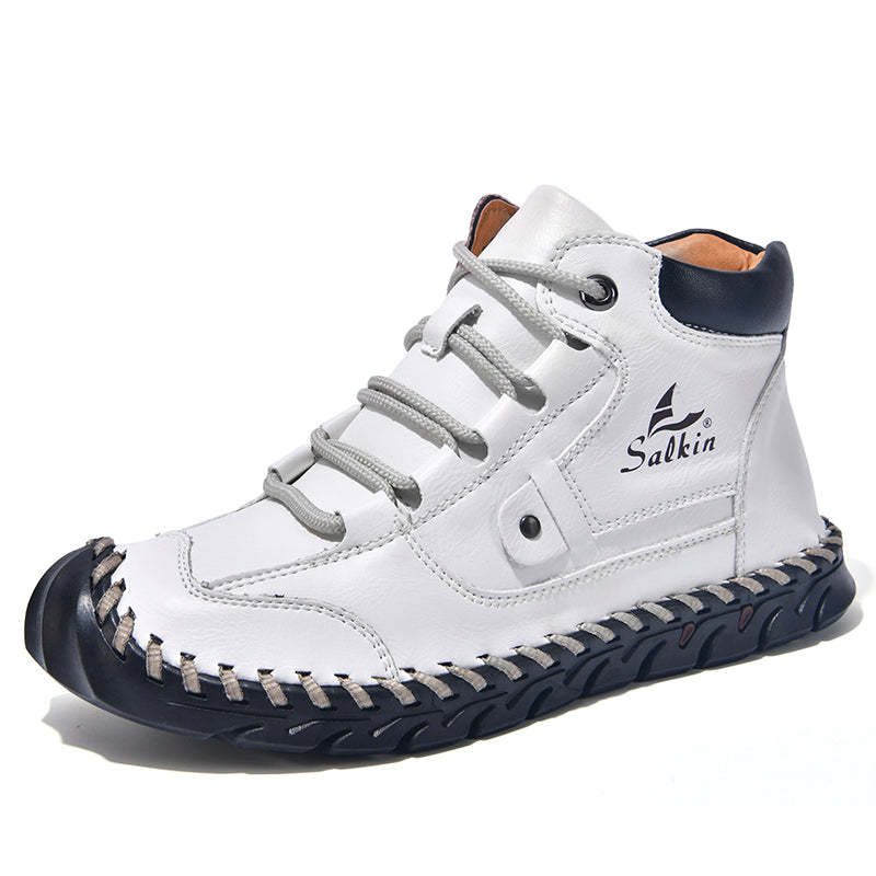 (⏰ 49% OFF – Limited Time Offer) Men’s Comfortable Orthopedic Leather Boots – Arch Support, Shock Absorbing, Wide Toe, Waterproof, Anti-Slip, Breathable, Lightweight & Handmade for Everyday & Outdoor Wear-SCSLUXE