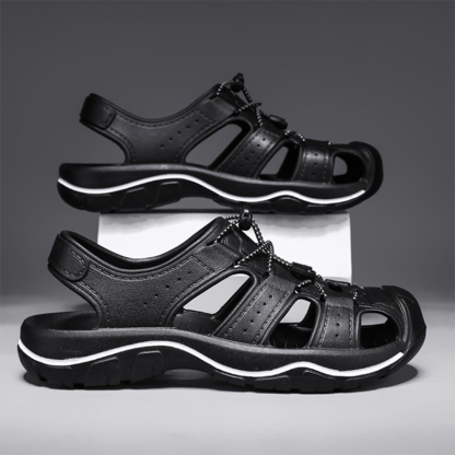 (⏰Limited Time Sale 49% OFF 🔥) Men’s Closed-Toe Outdoor Sandals – Breathable, Non-Slip, Work-Ready Shoes with Arch Support for Hiking, Water, and Daily Wear-SCSLUXE