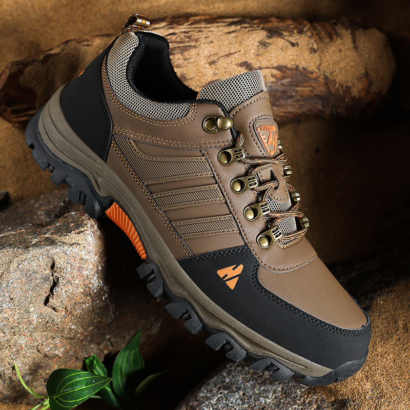 (💥Hot-Selling : 70% OFF Sale!🔥) Men’s Leather Hiking & Outdoor Shoes – Orthopedic Comfort, Non-Slip, Lightweight, Breathable, Durable 3 Years-SCSLUXE