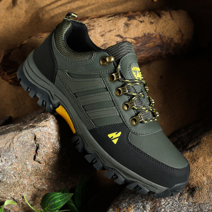 (💥Hot-Selling : 70% OFF Sale!🔥) Men’s Leather Hiking & Outdoor Shoes – Orthopedic Comfort, Non-Slip, Lightweight, Breathable, Durable 3 Years-SCSLUXE