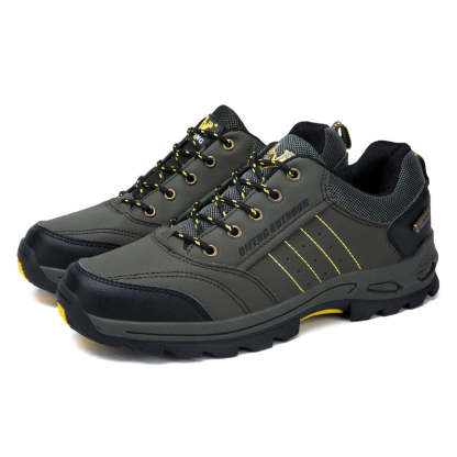(💥Hot-Selling : 70% OFF Sale!🔥)Men’s Leather Hiking & Outdoor Shoes – Orthopedic Comfort, Non-Slip, Lightweight, Breathable, Durable 3 Years-SCSLUXE