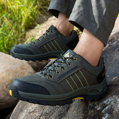 (💥Hot-Selling : 70% OFF Sale!🔥)Men’s Leather Hiking & Outdoor Shoes – Orthopedic Comfort, Non-Slip, Lightweight, Breathable, Durable 3 Years-SCSLUXE