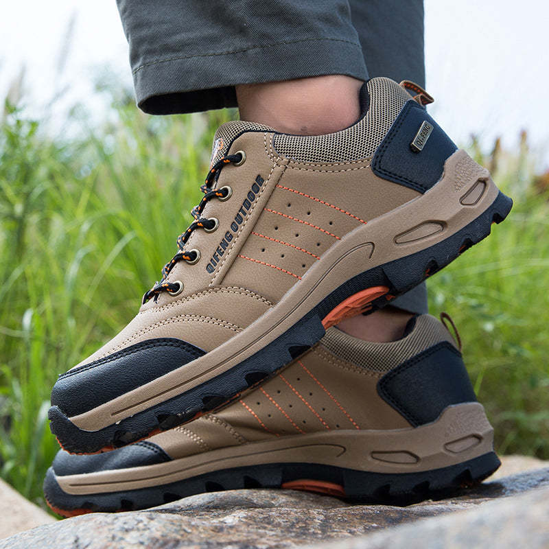 (💥Hot-Selling : 70% OFF Sale!🔥)Men’s Leather Hiking & Outdoor Shoes – Orthopedic Comfort, Non-Slip, Lightweight, Breathable, Durable 3 Years-SCSLUXE