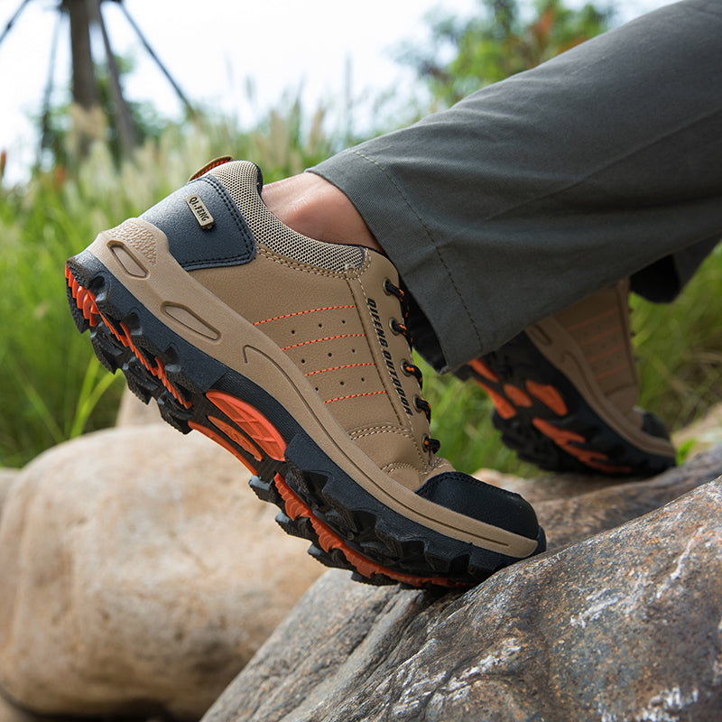 (💥Hot-Selling : 70% OFF Sale!🔥)Men’s Leather Hiking & Outdoor Shoes – Orthopedic Comfort, Non-Slip, Lightweight, Breathable, Durable 3 Years-SCSLUXE