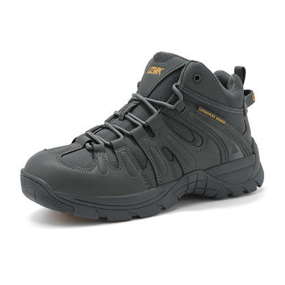 (🔥Last Day Promotion 70% OFF 🎁) Men’s Leather Hiking and Work Boots, Waterproof Lightweight Orthopedic Comfort, Slip Resistant Anti Puncture, Shock Absorbing Arch and Ankle Support, for Wet Trails Construction and Long Walks-SCSLUXE