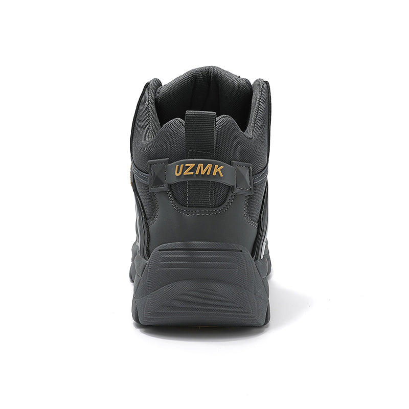 (🔥Last Day Promotion 70% OFF 🎁) Men’s Leather Hiking and Work Boots, Waterproof Lightweight Orthopedic Comfort, Slip Resistant Anti Puncture, Shock Absorbing Arch and Ankle Support, for Wet Trails Construction and Long Walks-SCSLUXE