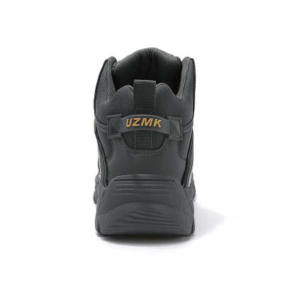 (🔥Last Day Promotion 70% OFF 🎁) Men’s Leather Hiking and Work Boots, Waterproof Lightweight Orthopedic Comfort, Slip Resistant Anti Puncture, Shock Absorbing Arch and Ankle Support, for Wet Trails Construction and Long Walks-SCSLUXE