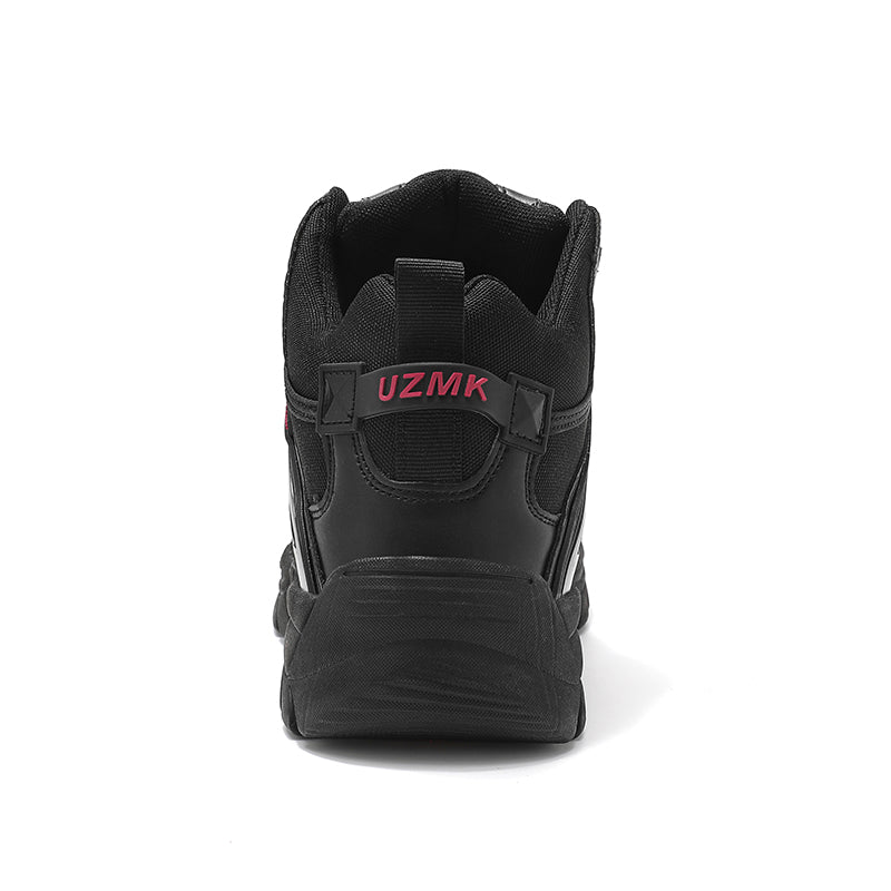 (🔥Last Day Promotion 70% OFF 🎁) Men’s Leather Hiking and Work Boots, Waterproof Lightweight Orthopedic Comfort, Slip Resistant Anti Puncture, Shock Absorbing Arch and Ankle Support, for Wet Trails Construction and Long Walks-SCSLUXE