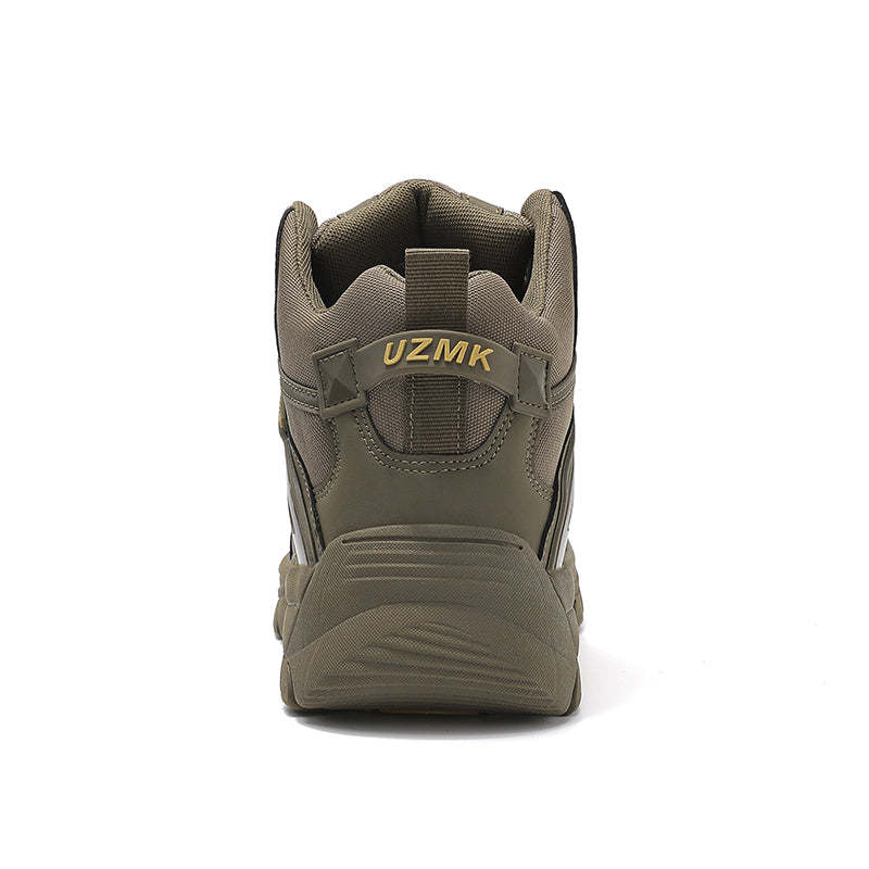 (🔥Last Day Promotion 70% OFF 🎁) Men’s Leather Hiking and Work Boots, Waterproof Lightweight Orthopedic Comfort, Slip Resistant Anti Puncture, Shock Absorbing Arch and Ankle Support, for Wet Trails Construction and Long Walks-SCSLUXE