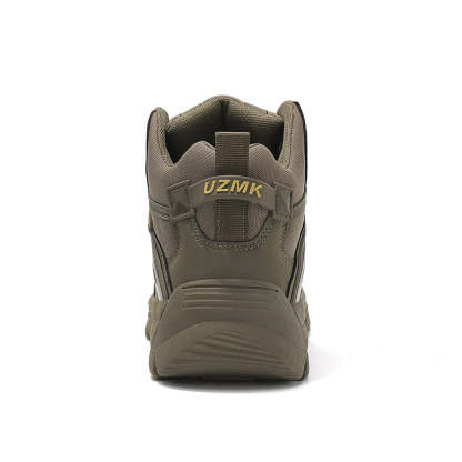 (🔥Last Day Promotion 70% OFF 🎁) Men’s Leather Hiking and Work Boots, Waterproof Lightweight Orthopedic Comfort, Slip Resistant Anti Puncture, Shock Absorbing Arch and Ankle Support, for Wet Trails Construction and Long Walks-SCSLUXE