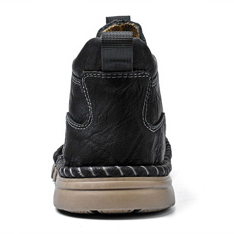 Limited Time Sale 70% OFF – Men’s Retro Leather Zip Boots Built for Comfort, Wide Toe, Arch Support, Pressure Relief, Waterproof for Every Season-SCSLUXE