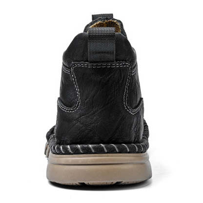 Limited Time Sale 70% OFF – Men’s Retro Leather Zip Boots Built for Comfort, Wide Toe, Arch Support, Pressure Relief, Waterproof for Every Season-SCSLUXE