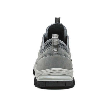 Men's Genuine Leather Breathable Lightweight Arch Support Hiking Orthopedic Shoes