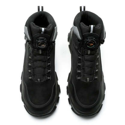 Men's Steel Toe Hand Stitched Cow Leather Boots Motorcycle Boots Work Boots Hiking Boots