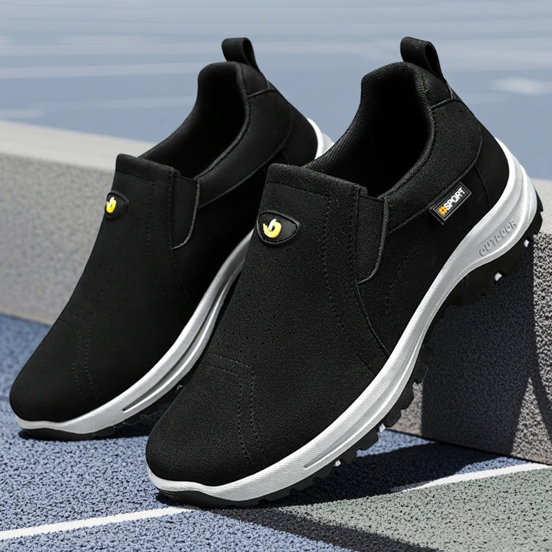 Men's Comfortable Breathable Lightweight Double Layer Waterproof Wide Toe Walking Shoes Orthopedic Shoes-SCSLUXE