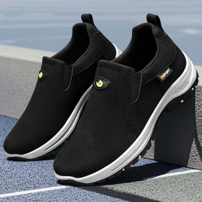 Men's Comfortable Breathable Lightweight Double Layer Waterproof Wide Toe Walking Shoes Orthopedic Shoes-SCSLUXE