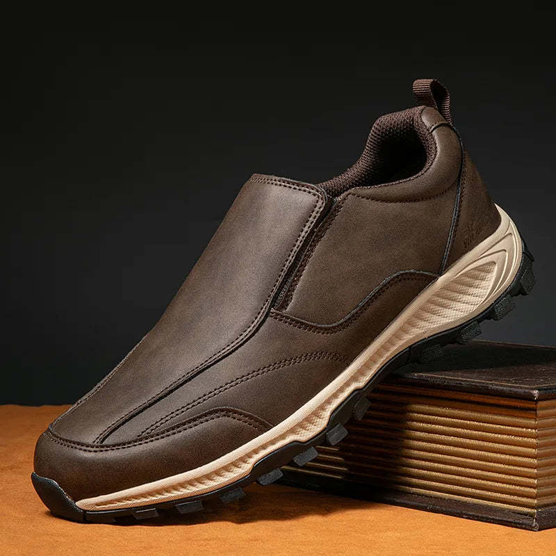 Men's Genuine Leather Breathable And Comfortable Orthopedic Outdoor Sneakers