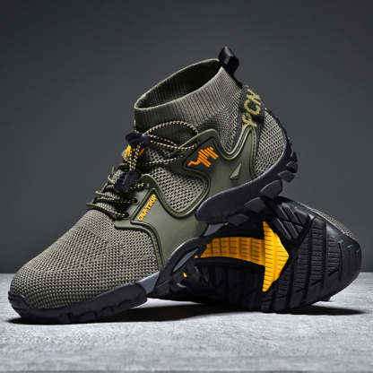 Men's Brand Hiking Shoes Outdoor Shoes Waterproof Non-slip Nnti-sprain