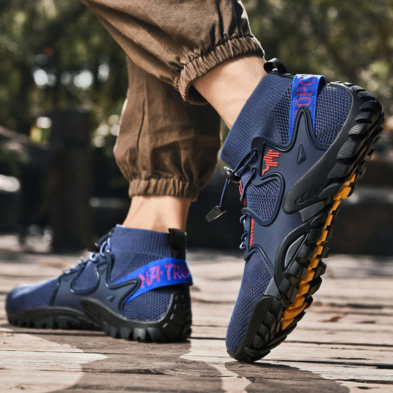 Men's Brand Hiking Shoes Outdoor Shoes Waterproof Non-slip Nnti-sprain