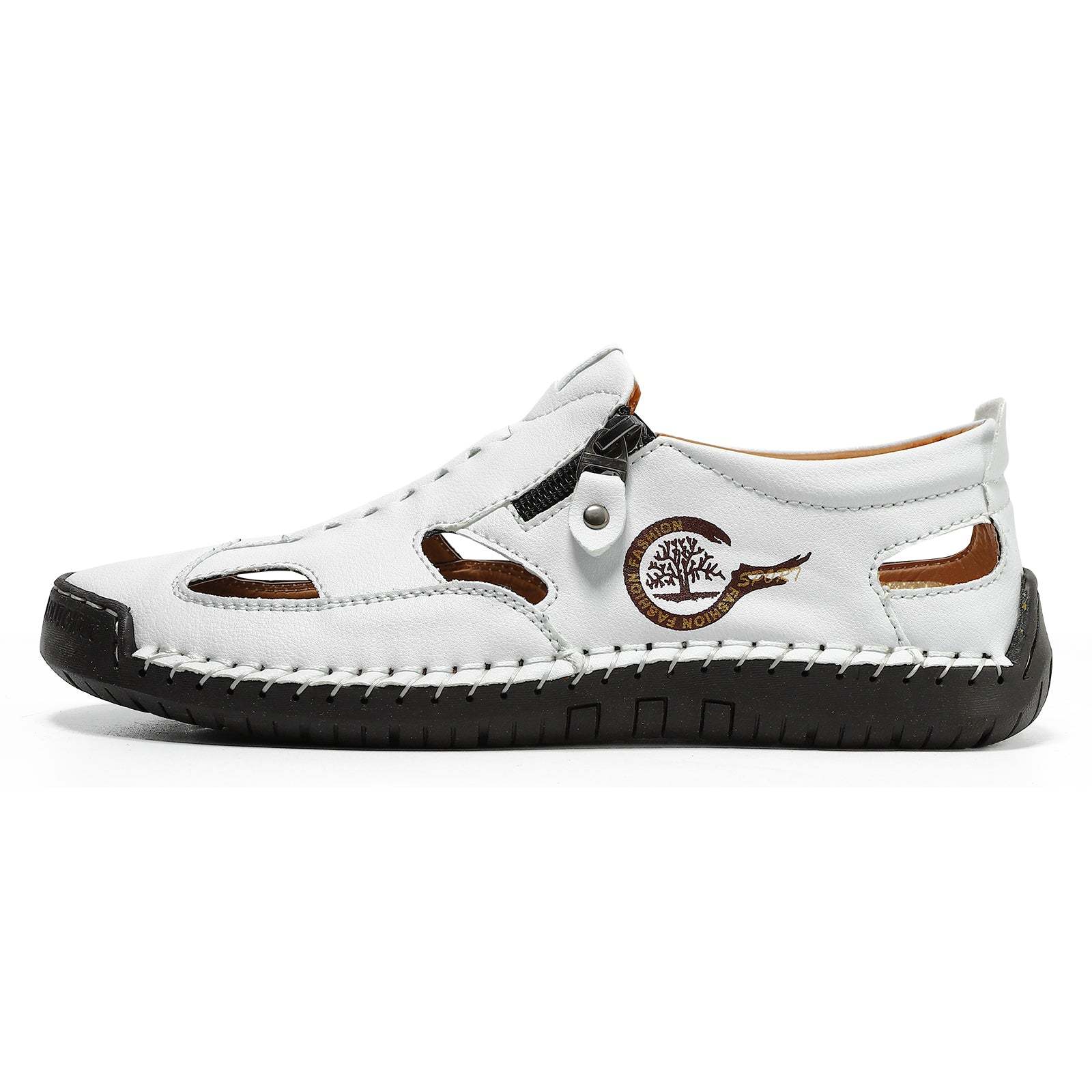 (⏳NOW ON: 49% OFF Sale! 🔥)Mens Casual Shoes Summer Breathable Sneakers Loafers Walking Shoes Hand Made Lace-Up Leather Dress Flats Shoes for Driving Business Working Office-SCSLUXE