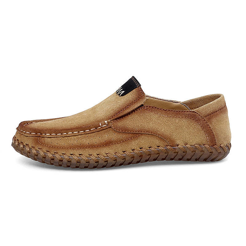 (⏰Last Day 49% OFF🔥)Men's Handcrafted Suede Slip-On Loafers | Lightweight, Rebound Cushioning for Driving & Casual Comfort-SCSLUXE