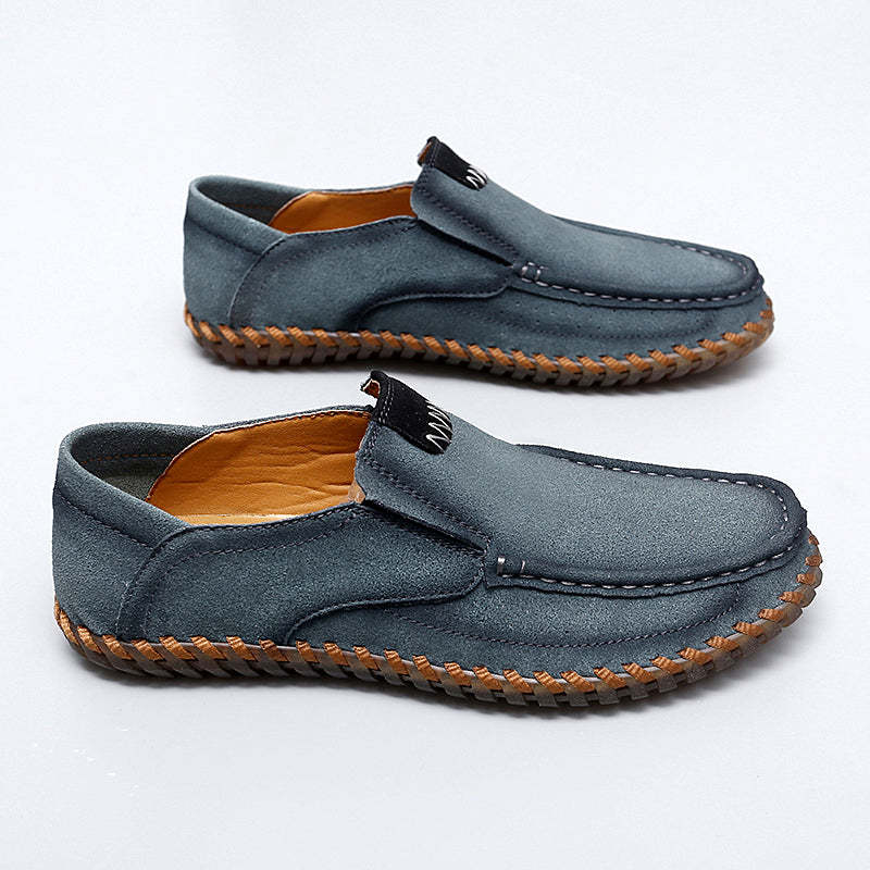 (⏰Last Day 49% OFF🔥)Men's Handcrafted Suede Slip-On Loafers | Lightweight, Rebound Cushioning for Driving & Casual Comfort-SCSLUXE