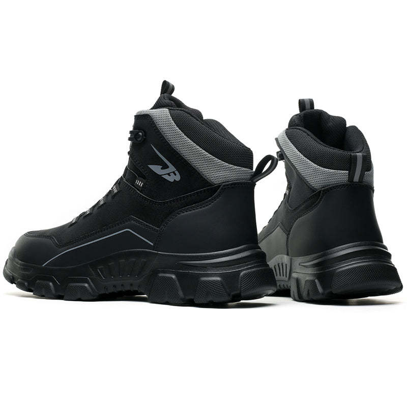 Men's Steel Toe Hand Stitched Cow Leather Boots Motorcycle Boots Work Boots Hiking Boots