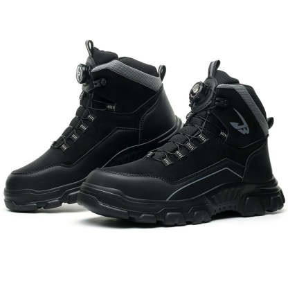 Men's Steel Toe Hand Stitched Cow Leather Boots Motorcycle Boots Work Boots Hiking Boots