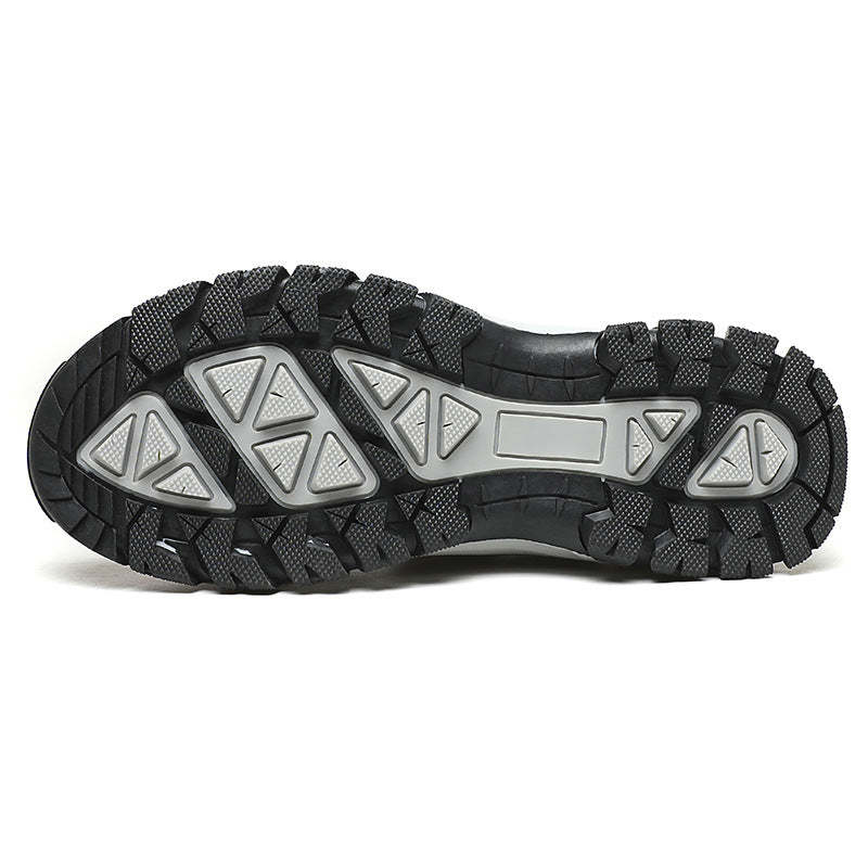 Men's Genuine Leather Breathable Lightweight Arch Support Hiking Orthopedic Shoes