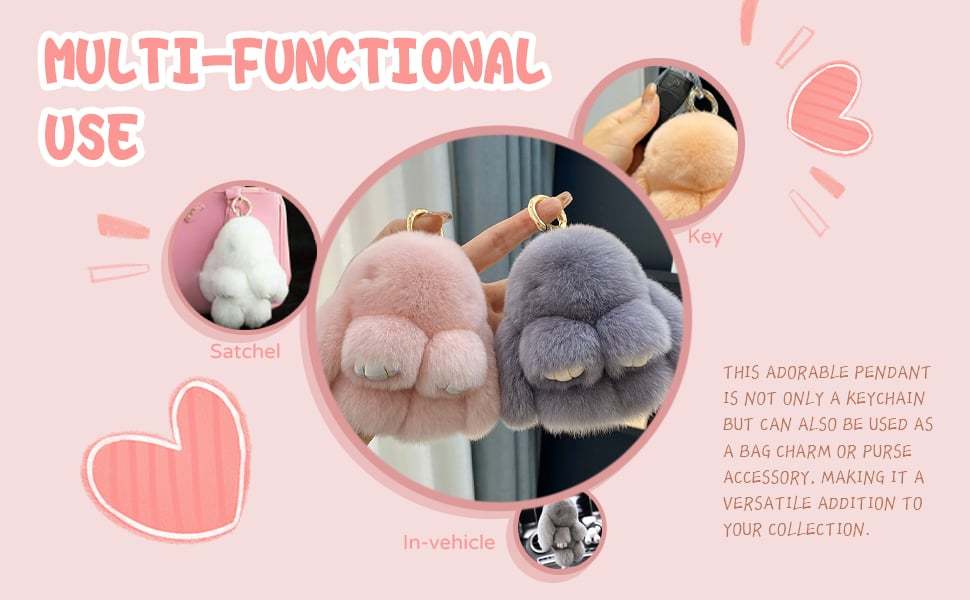 🏆 Handmade Soft Bunny Charms 🐰