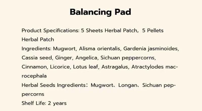 Hanpo Japanese Herbal patch Pad Balance Patch,Health Patch,Waist and abdomen brush