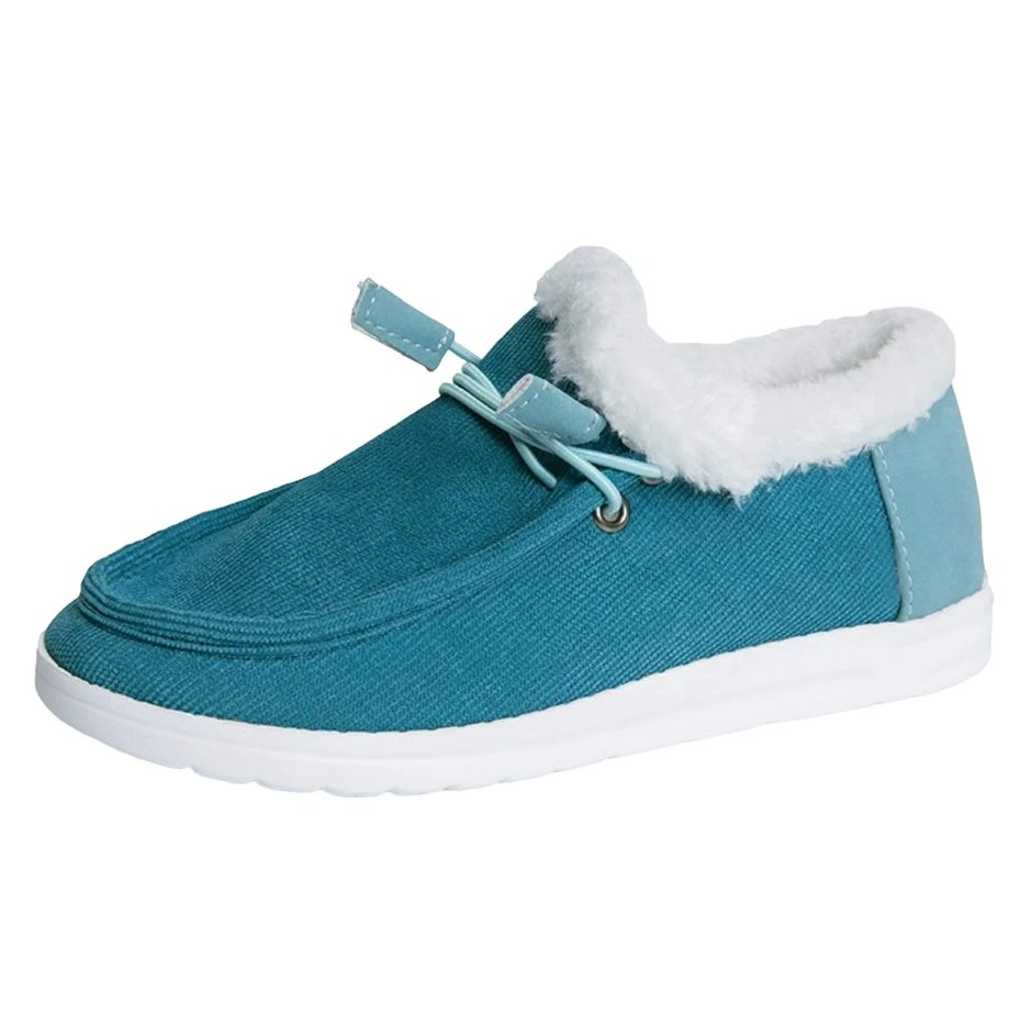 Winter Boots For Women Warm Snow Ankle Booties Slip On Outdoor Fur Lined Comfortable Fashion Casual Loafers Shoes