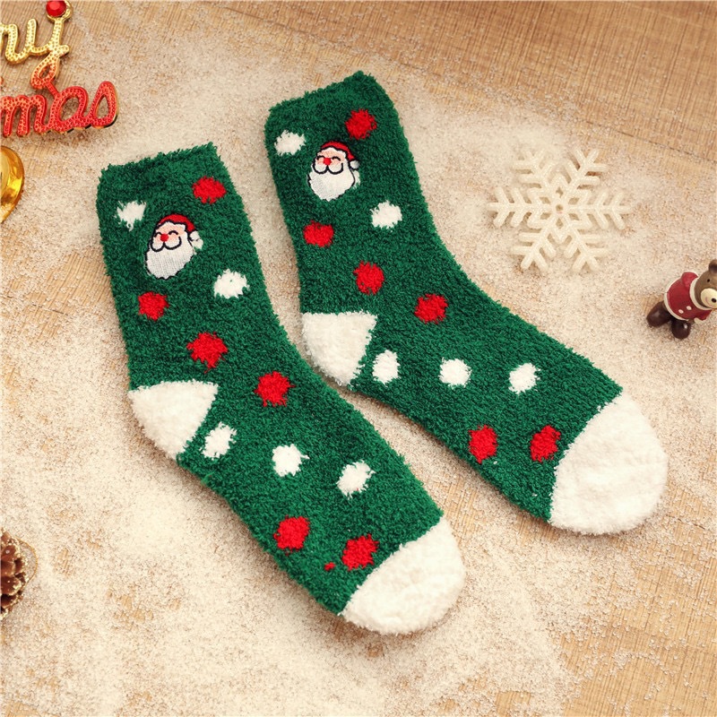 🔥Buy 3 Save $10🔥Buy 6 Save $20🔥Buy 9 Save $30🔥Coral Fleece Christmas Stockings – Cartoon Gift Triangle Box (Couples/Kids/Family) 🎄