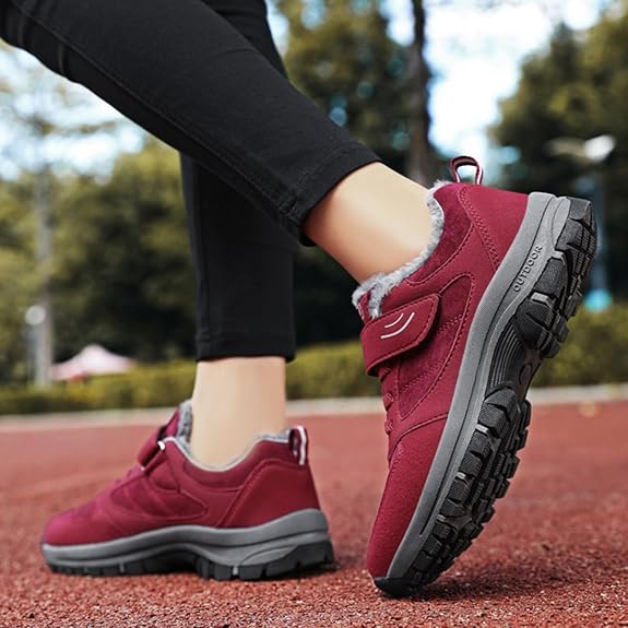 Mountain Climbing Shoes, Snow Shoes, Women's, Prevention, Non-slip, Thermal Shoes, Fleece Lined