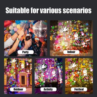 LED Christmas Projection Lamp 🌟