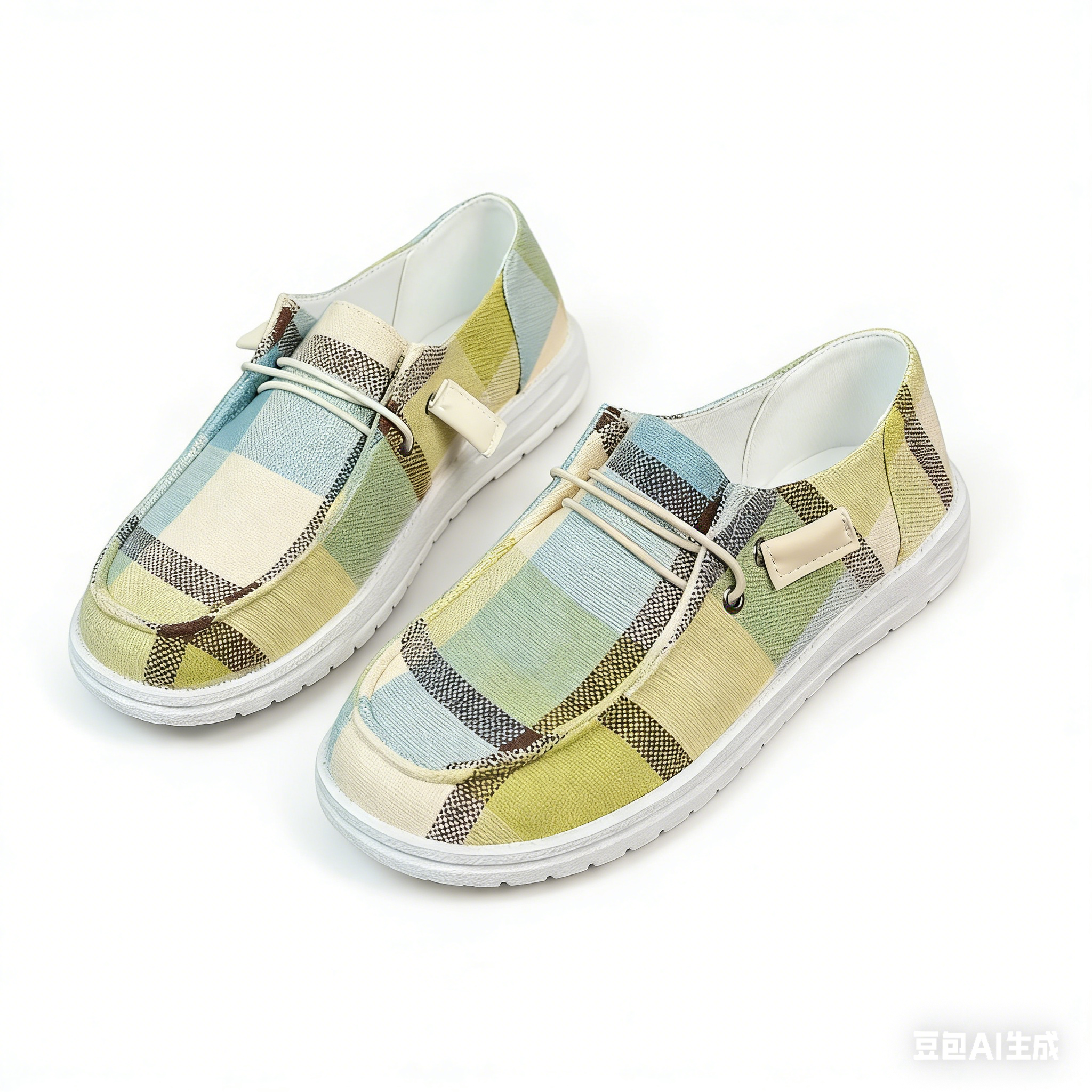 💝Summer Sale⭐  Women's Casual Comfy Lightweight Plaid Canvas Shoes