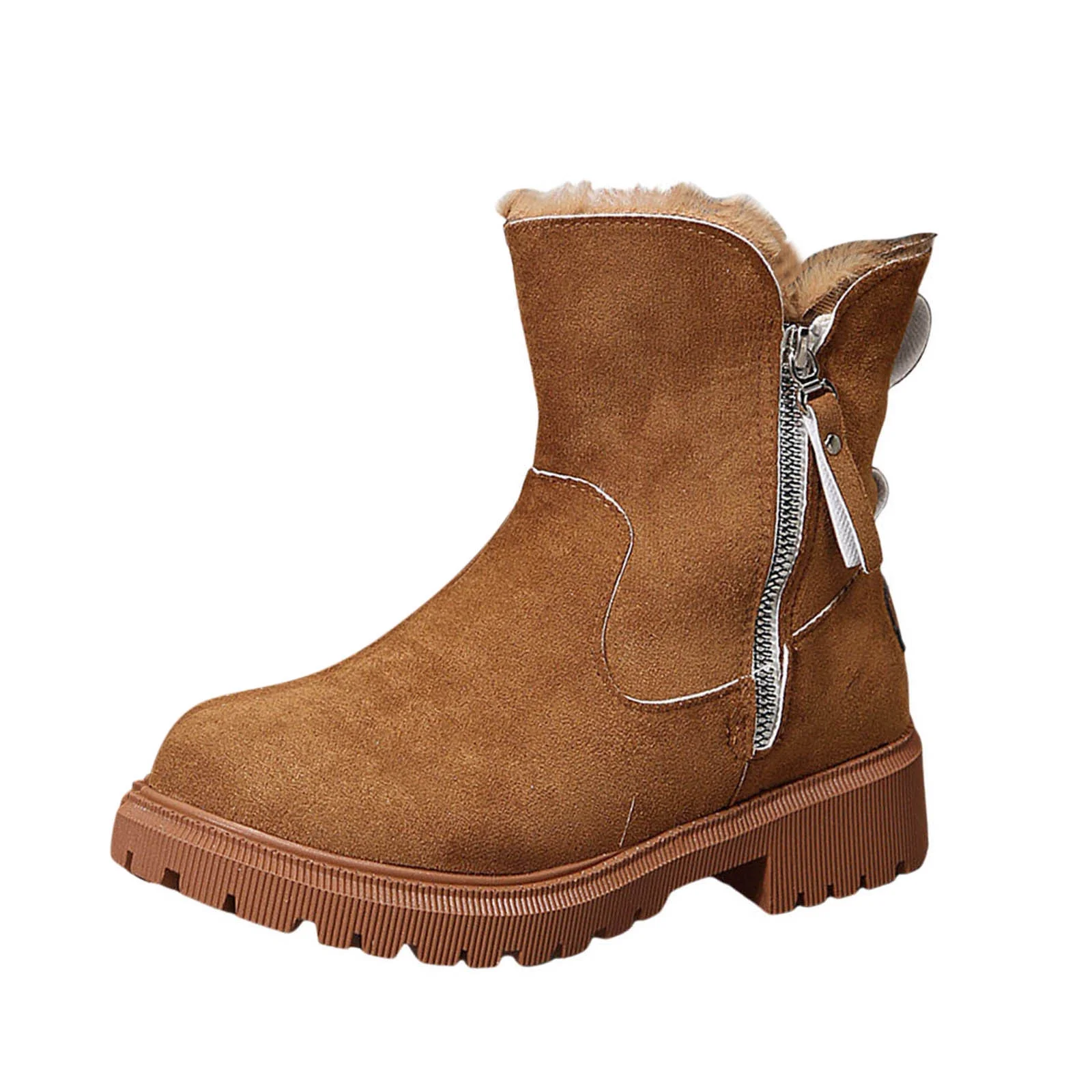 (⏳NOW ON: 70% OFF Sale! 🔥)Crzidha Vintage Snow Boots for Women,Warm Fleece Lined