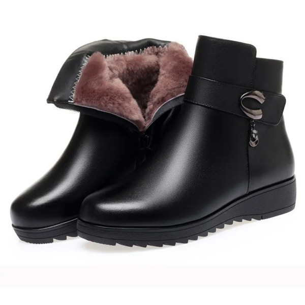 Women's Soft Sole Wedge Boots: Warm Winter Style