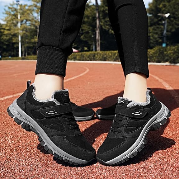 Mountain Climbing Shoes, Snow Shoes, Women's, Prevention, Non-slip, Thermal Shoes, Fleece Lined