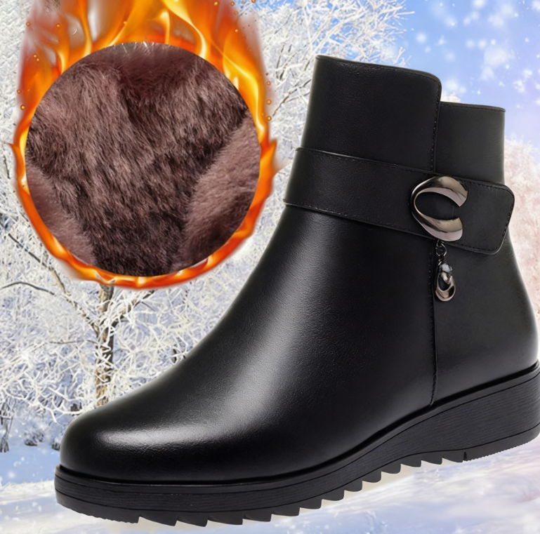 Women's Soft Sole Wedge Boots: Warm Winter Style