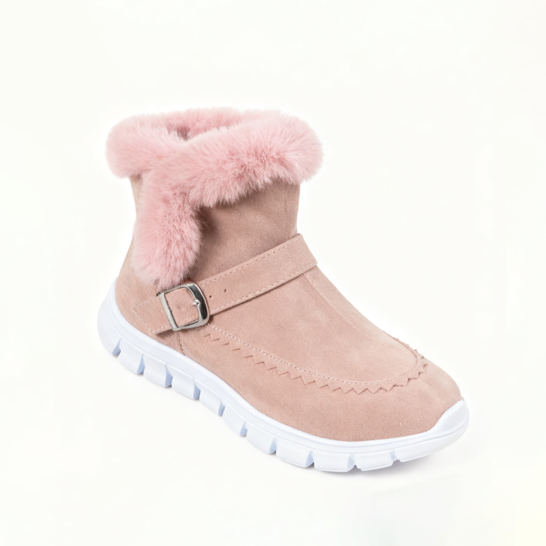 Winter Classic Warm Ankle Snow Booties with Fur Lining for Women