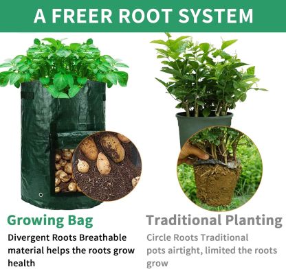 10 Gallon Potato Grow Bags with Harvest Window 