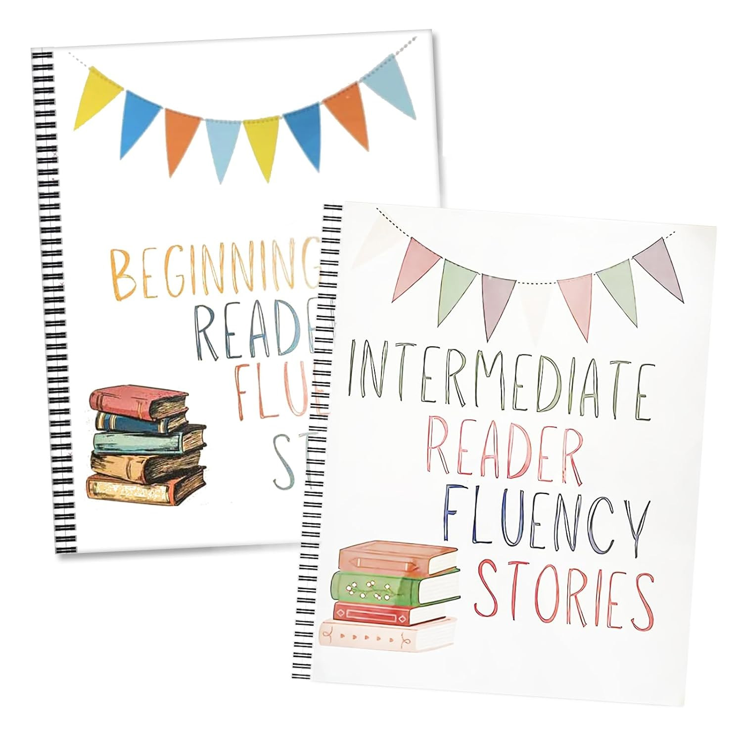 Beginning Reader Stories Activity Book, Reading Comprehension, Workbook, Dry-Erase Fluency Practice Books 