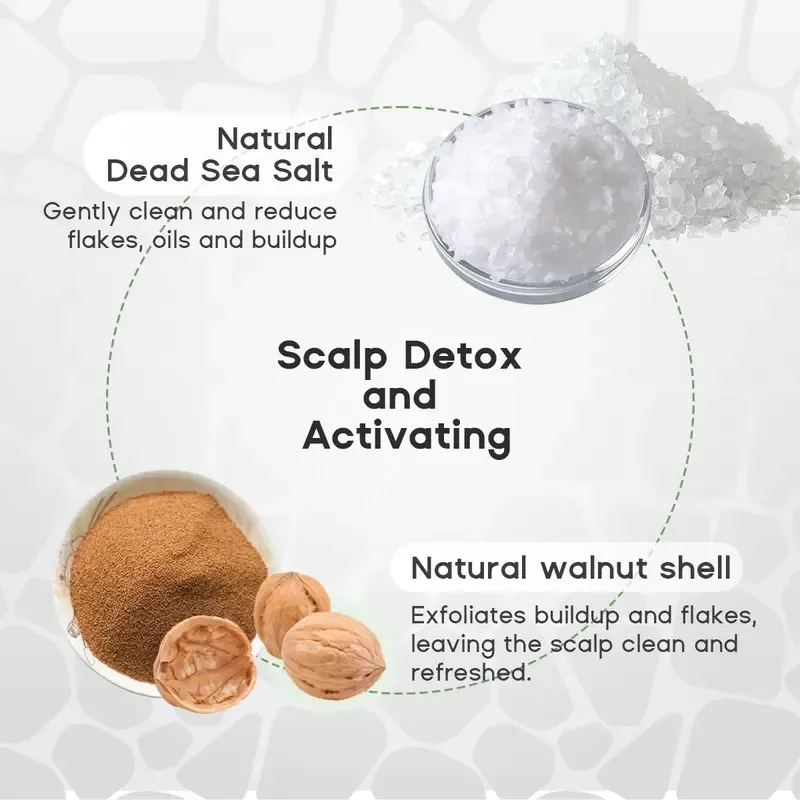 Biotin,Rosemary Mint Herbal Scalp Scrub shampoo 