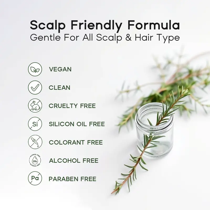 Biotin,Rosemary Mint Herbal Scalp Scrub shampoo 