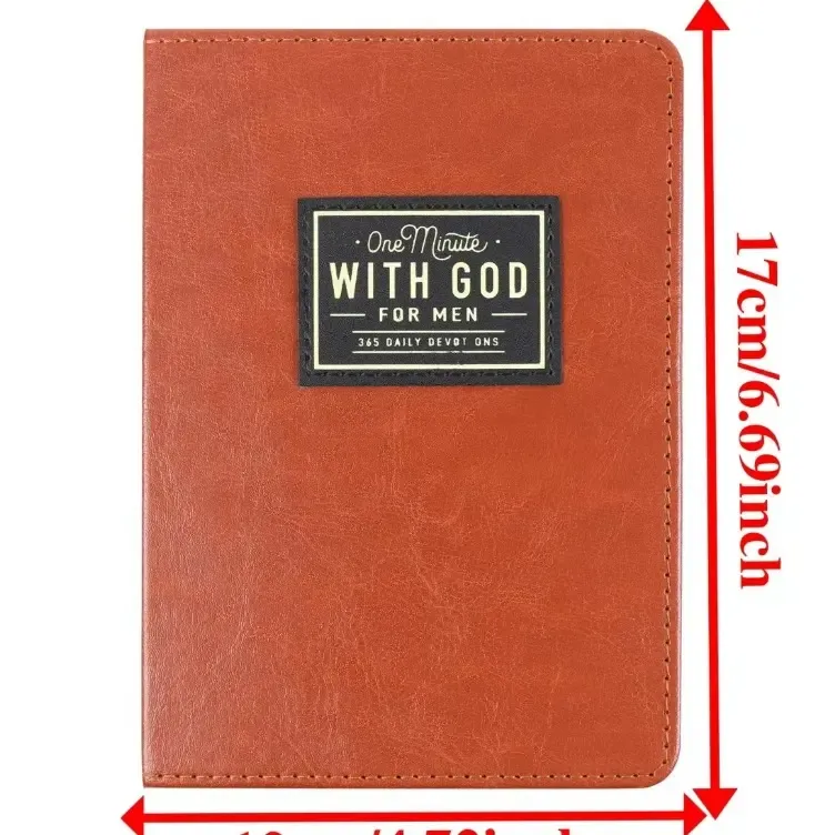 One Minute with God for Men, 365 Days Devotional Journal, Portable Daily Reflections Book