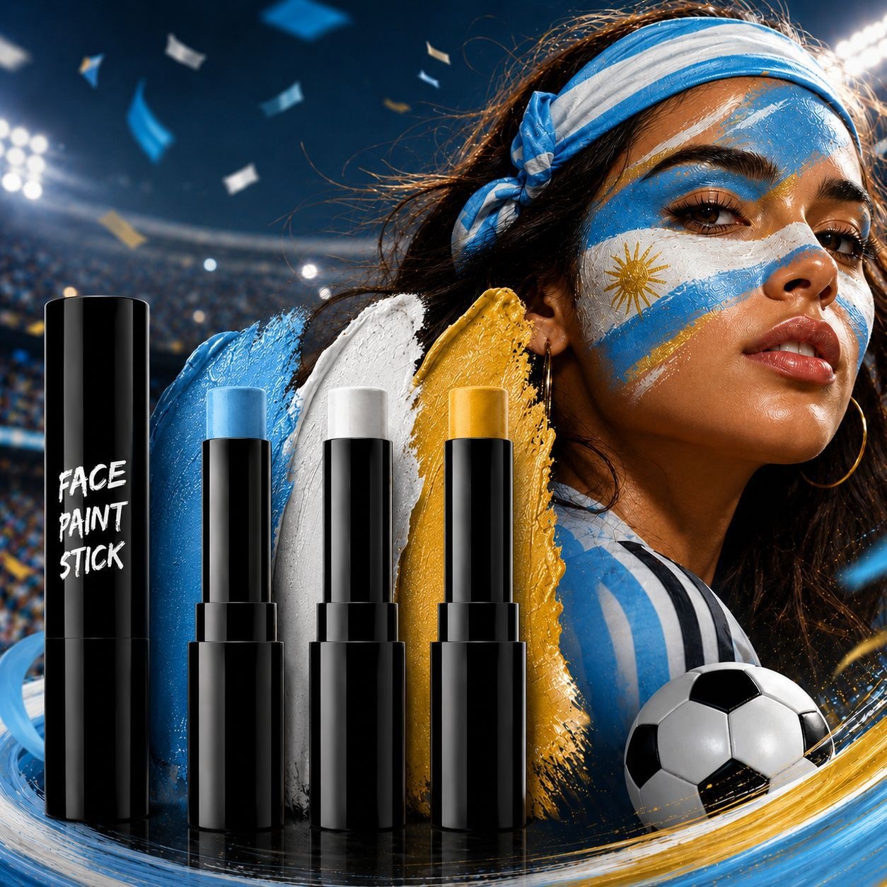 Multi-purpose facial painting stick