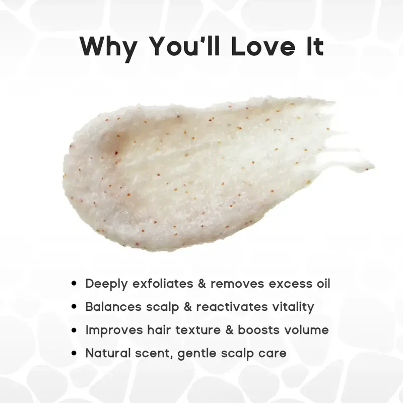 Biotin,Rosemary Mint Herbal Scalp Scrub shampoo 